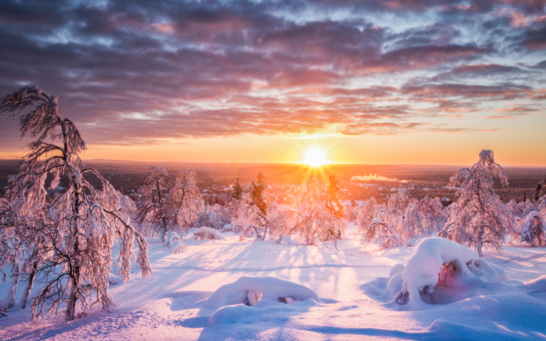 Jahresstart in schwedisch Lappland